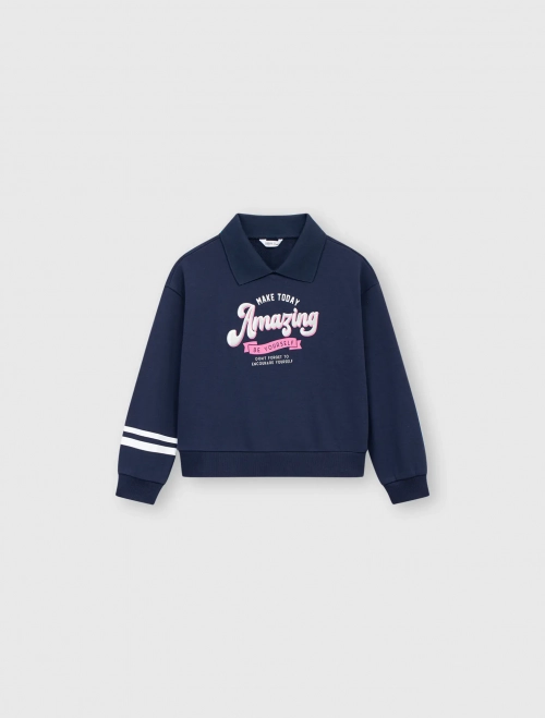 Áo nỉ bé gái có hình in