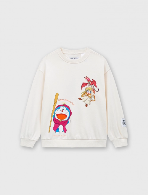 Áo nỉ bé gái in hình Doraemon