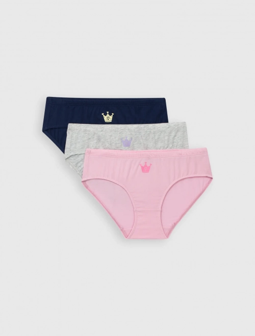 Combo 3 quần lót bé gái cotton có hình in
