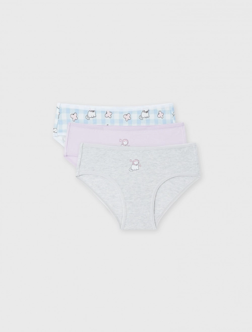 Combo 3 quần lót bé gái dáng brief | OEKO-TEX
