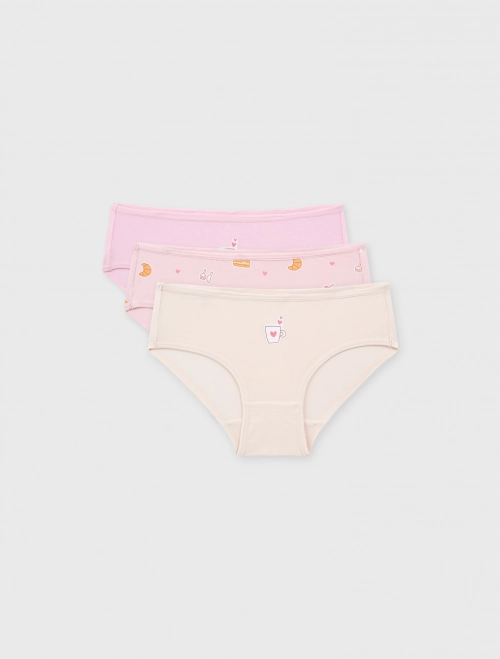 Combo 3 quần lót bé gái dáng brief | OEKO-TEX