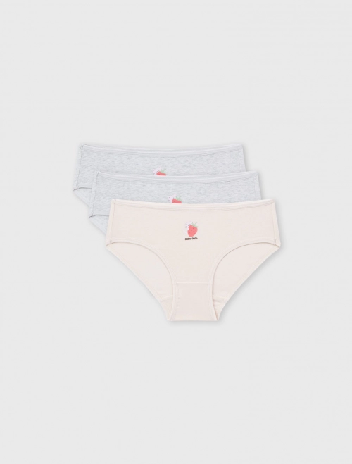 Combo 3 quần lót bé gái dáng brief | OEKO-TEX
