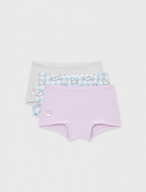 Combo 3 quần lót bé gái dáng boyshort | OEKO-TEX