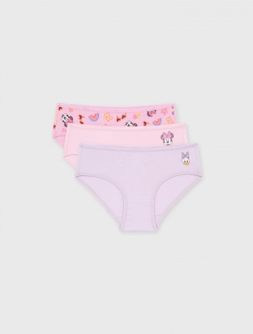 Combo 3 quần lót tam giác bé gái hình in Mickey & Friends | OEKO-TEX