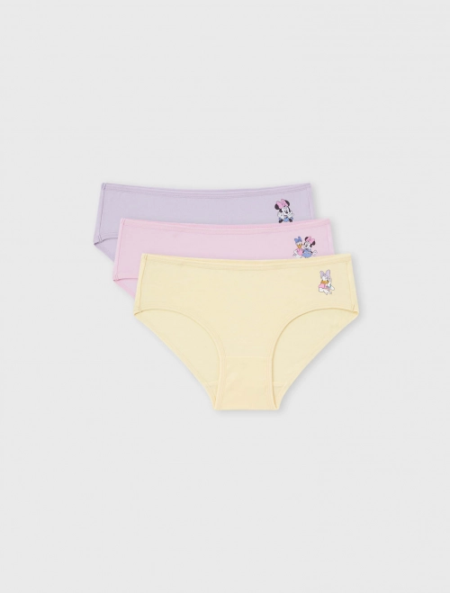 Combo 3 quần lót tam giác bé gái hình in Mickey & Friends | OEKO-TEX