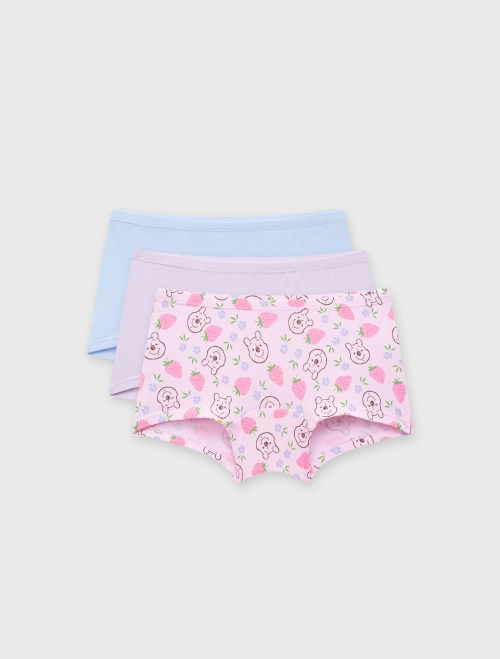 Combo 3 quần lót đùi bé gái hình in Princess | OEKO-TEX