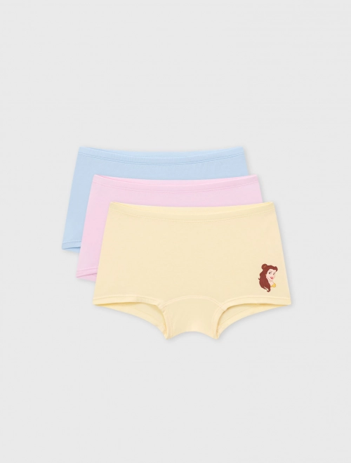 Combo 3 quần lót đùi bé gái hình in Princess | OEKO-TEX