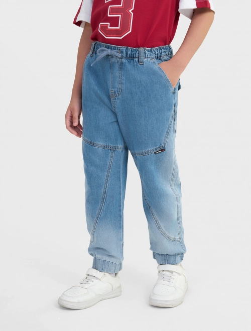 Quần jogger jeans bé trai có túi