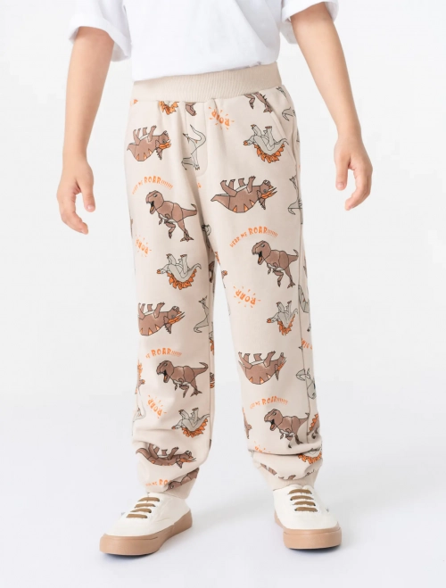 Quần nỉ bé trai in họa tiết có túi