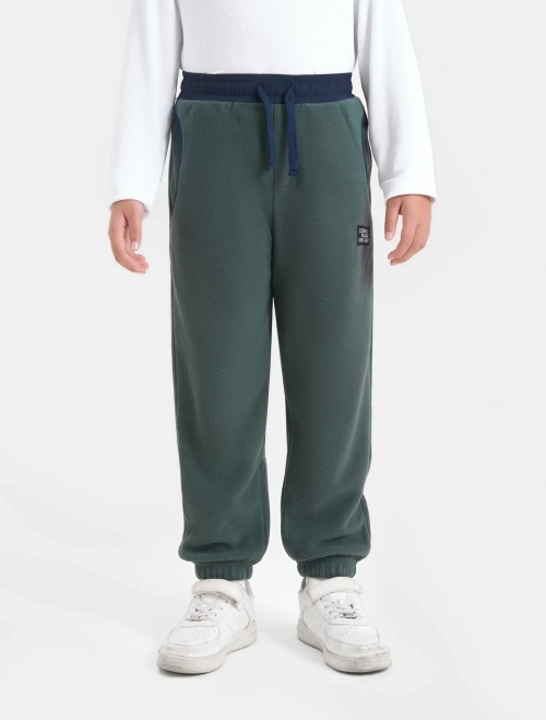 Quần dài lót lông bé trai bo gấu