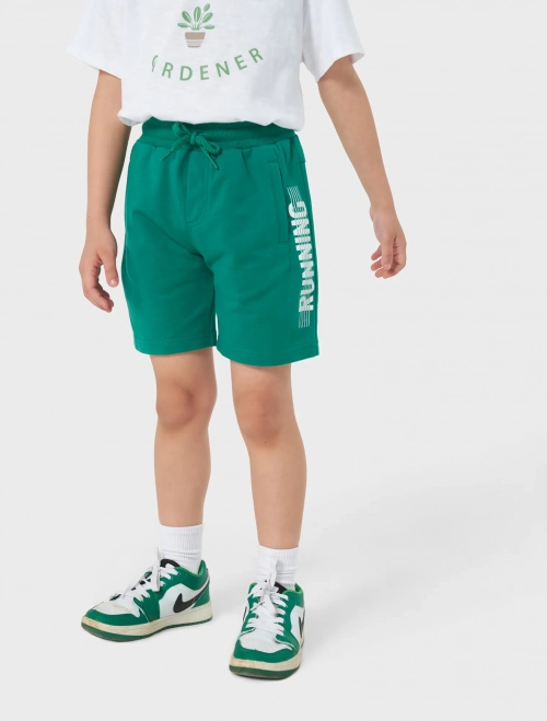 Quần soóc bé trai cạp chun có hình in