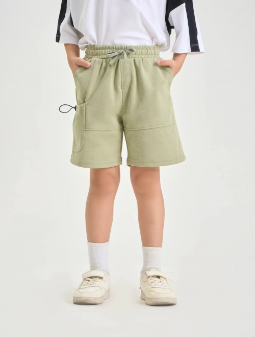 Quần soóc bé trai cạp chun dáng rộng