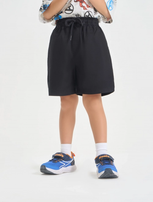 Quần soóc bé trai cotton cạp chun in họa tiết