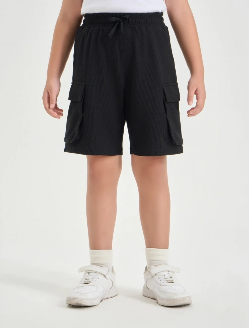 Quần soóc nỉ bé trai túi hộp