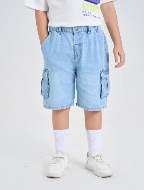 Quần soóc jeans bé trai