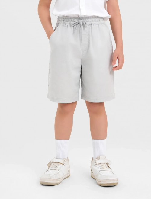 Quần soóc bé trai cotton cạp chun có túi