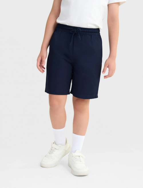 Quần soóc bé trai cotton cạp chun có túi