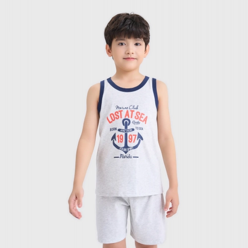 Combo 2 áo ba lỗ mặc nhà bé trai