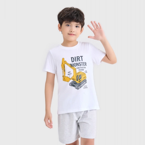Combo 2 áo mặc nhà bé trai ngắn tay