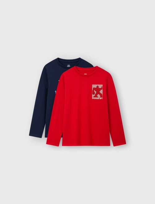 Combo 2 áo mặc nhà bé trai có hình in | Oeko-Tex