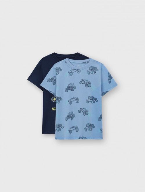 Combo 2 áo mặc nhà bé trai có hình in