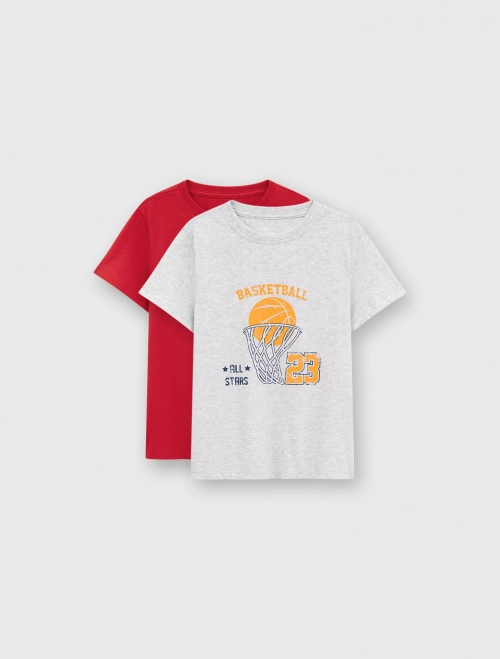 Combo 2 áo mặc nhà bé trai có hình in