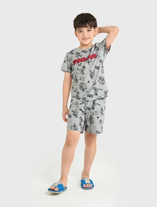 Bộ mặc nhà bé trai in hình Spiderman