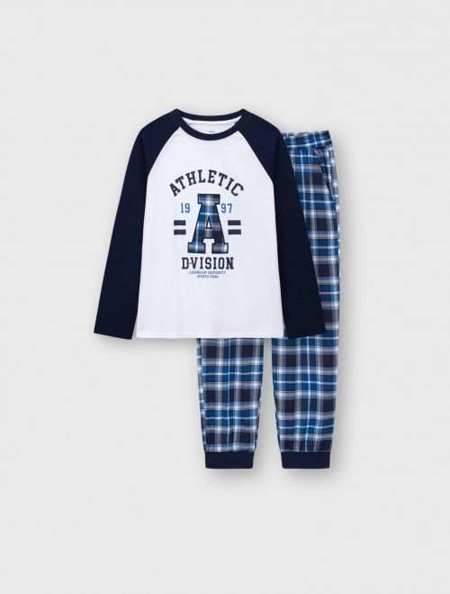 Bộ mặc nhà bé trai có hình in