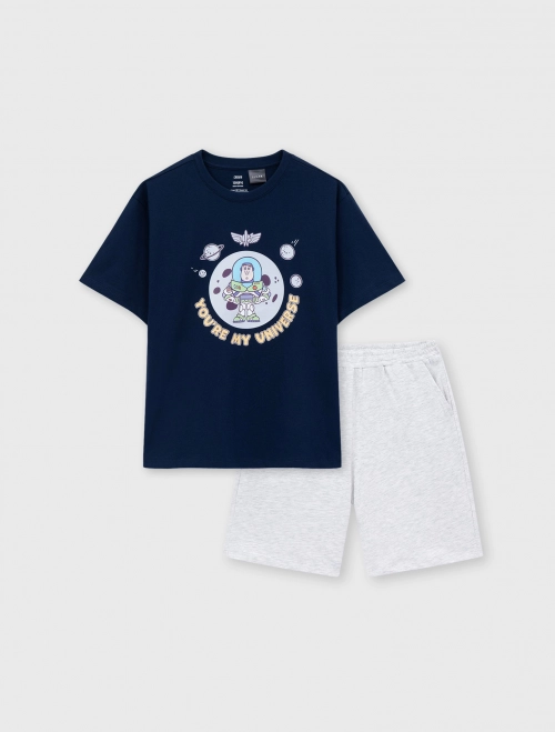 Bộ mặc nhà bé trai cotton có hình in | OEKO-TEX