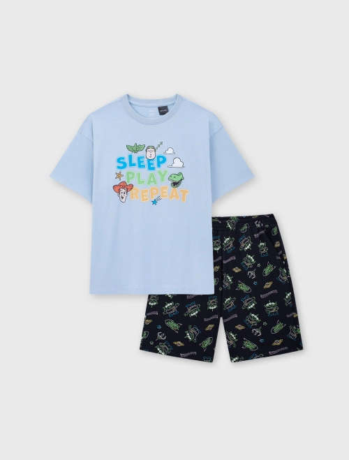 Bộ mặc nhà bé trai cotton có hình in | OEKO-TEX