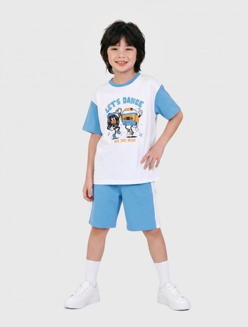 Bộ mặc nhà bé trai có hình in | OEKO-TEX