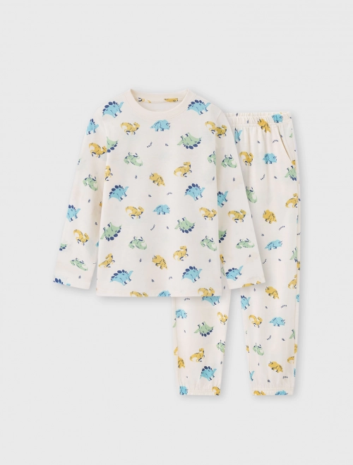 Bộ mặc nhà bé trai phối màu có hình in | OEKO-TEX