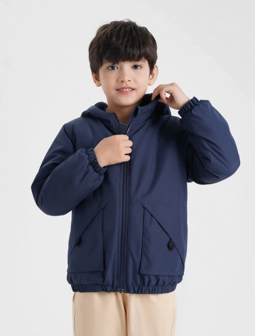 Áo khoác lót lông bé trai