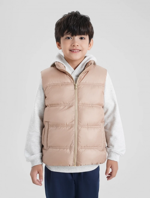 Áo khoác gilet chần bông bé trai