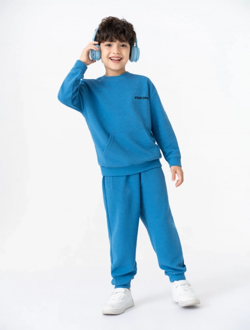 Bộ quần áo bé trai chất nỉ áo dài tay quần dài