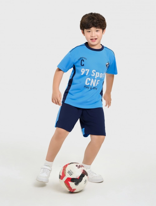 Bộ quần áo active bé trai có hình in