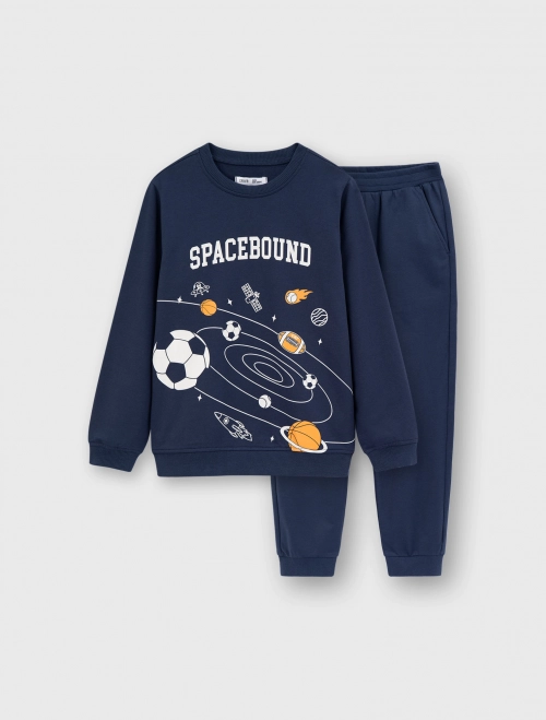 Bộ quần áo bé trai có hình in