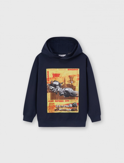 Bộ quần áo nỉ cào lông bé trai in hình Pixar Charater