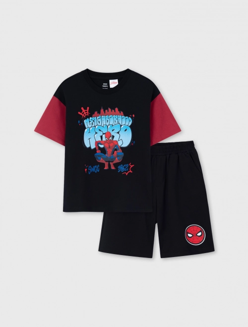 Bộ quần áo bé trai Cotton USA in hình Spiderman