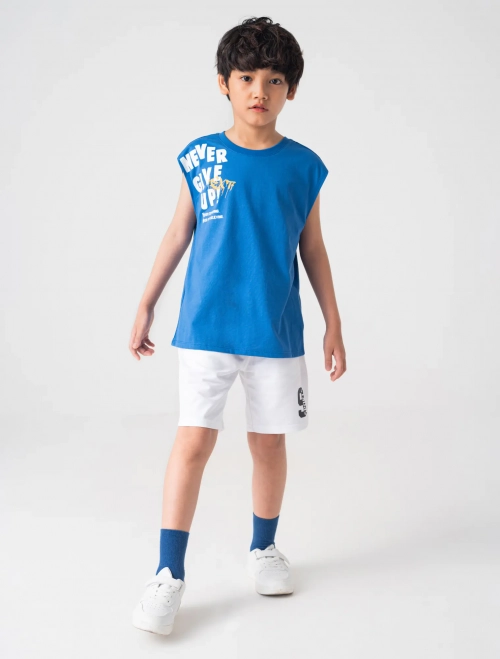 Áo sát nách bé trai có hình in