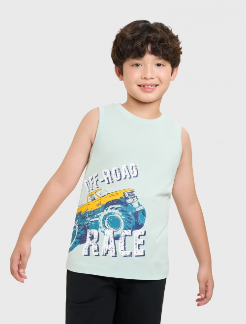 Áo ba lỗ bé trai cotton USA có hình in