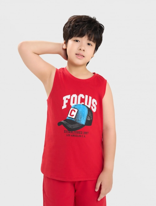 Áo ba lỗ bé trai cotton USA có hình in