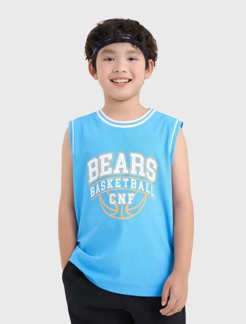 Áo ba lỗ active bé trai có hình in