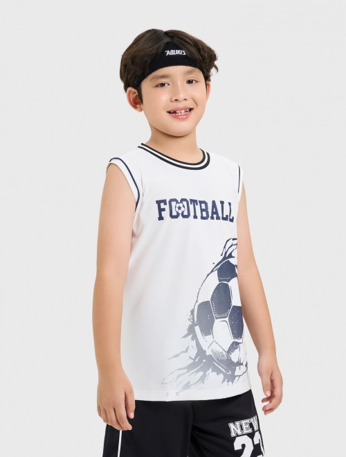 Áo ba lỗ active bé trai có hình in