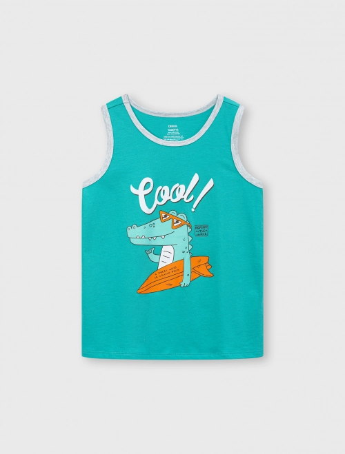 Áo ba lỗ bé trai có hình in