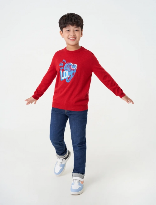 Áo len bé trai có hình in