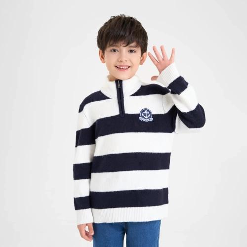 Áo len bé trai kẻ ngang