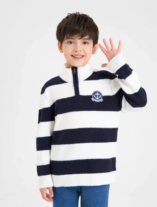 Áo len bé trai kẻ ngang