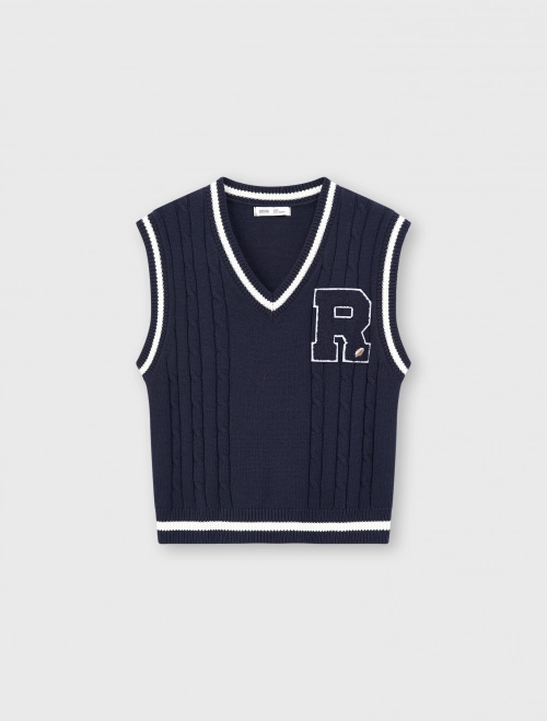 Áo len gile bé trai