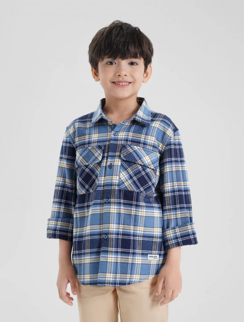 Áo sơ mi kẻ bé trai